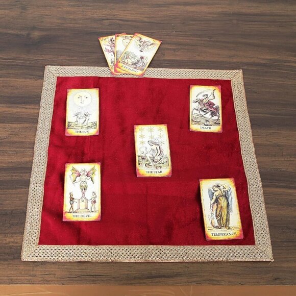 Small Solid Color Velvet Cloth for Multipurpose Use Red - Picture 6 of 7